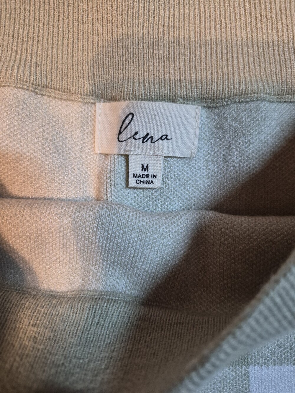 Lena Plaid Crop Top & Mini Skirt Matching Sweater Set, Medium, Like New - Picture 10 of 14